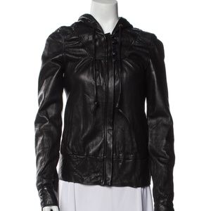 Mike & Chris black Lamb leather jacket size small